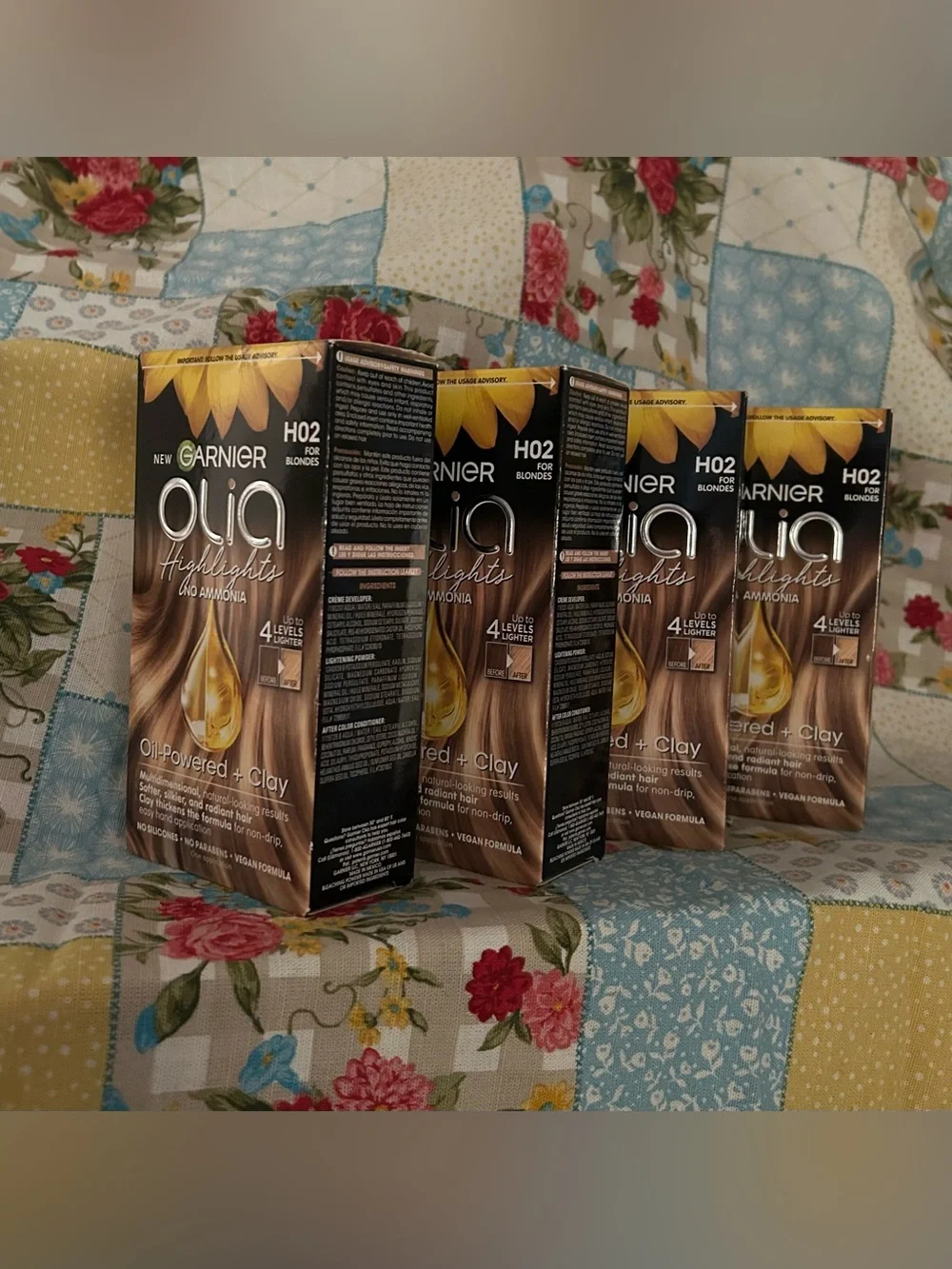 Garnier Olia No Ammonia Highlights #H02 for BLONDES 4 new boxes